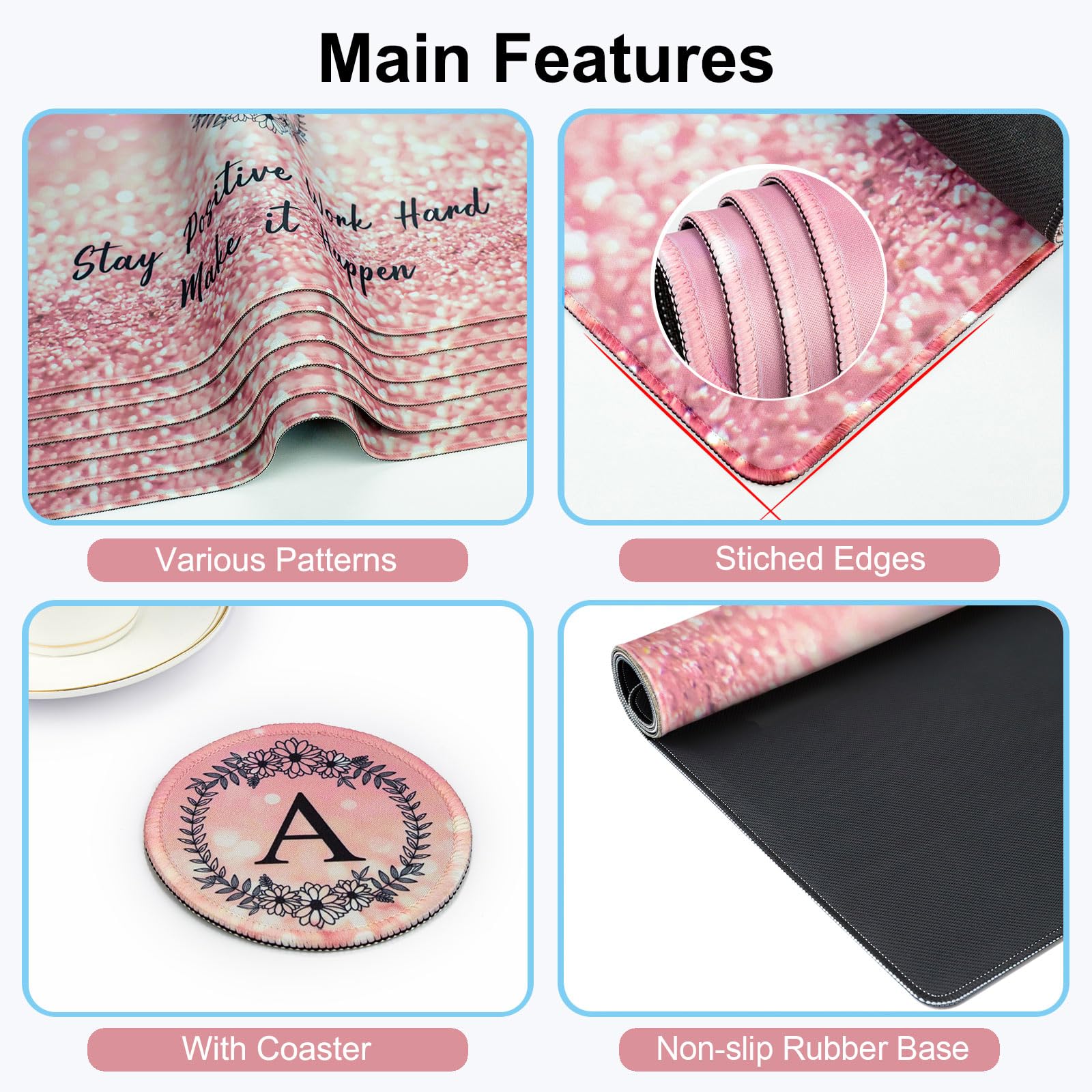 Premium Pink XXL Gaming Mouse Pad (31.5