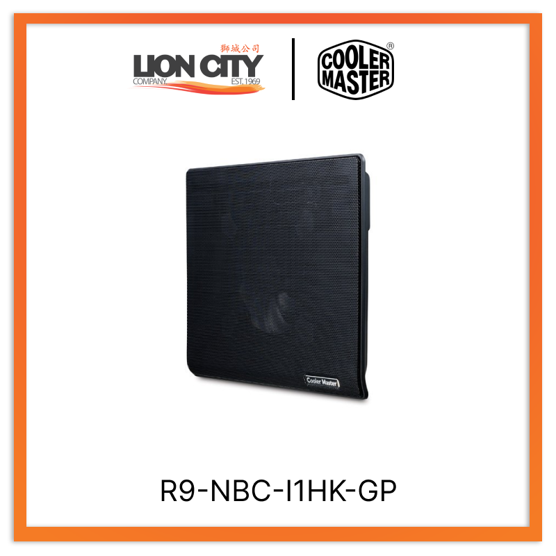 Cooler Master R9 NBC I1HK GP CM Notepal i100 Laptop Cooling Pad with 14cm Fan - Black | Portable Laptop Cooler for Gaming, Office & Home Use | Enhanced Airflow for Optimal Performance