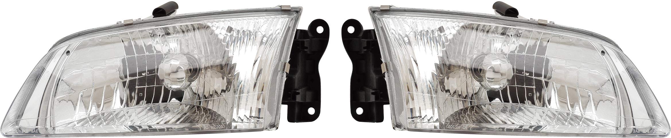 EPIC LIGHTING Halogen Replacement Headlights for 2000-2002 Mazda 626 (MA2502116 MA2503116 GG2A51040B GG2A51030B) - High Performance LED Upgrade for Night Driving & Enhanced Visibility