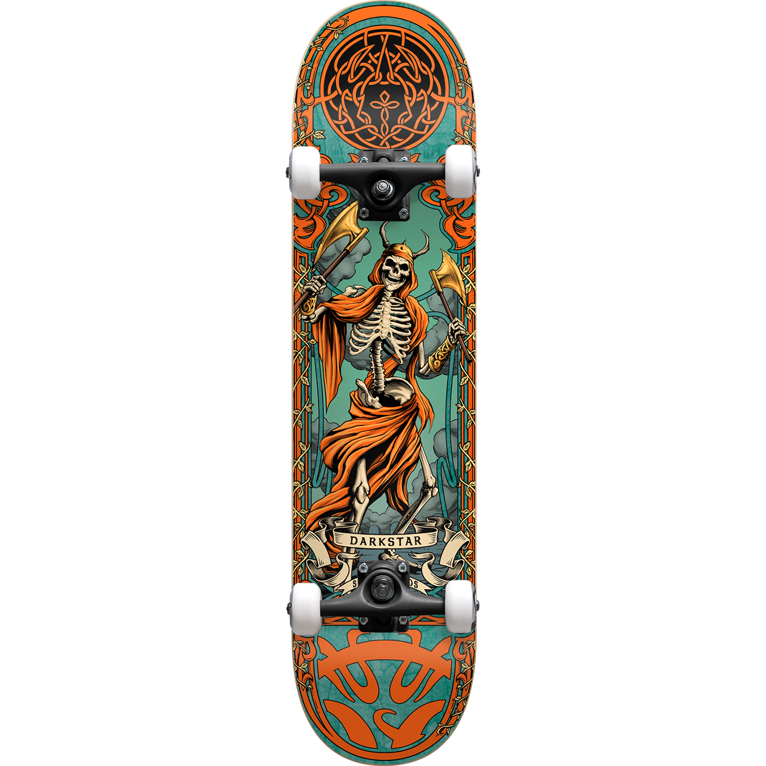 Darkstar Complete Skateboard Ready to Ride - Professional 31 Inch Skateboard for Beginners & Adults - Perfect for Commuting, Tricks & Street Skating