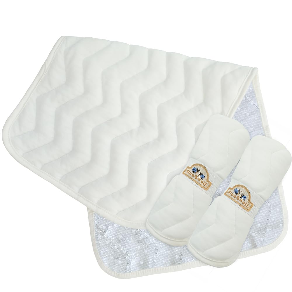 BlueSnail Quilted Waterproof Changing Pad Liners - 3 Pack White | Extra Thick Baby Diaper Changing Mat | Nursery, Travel & Daycare Essentials