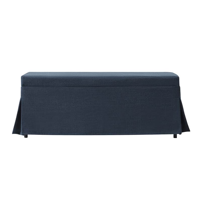 Zenobia Bench with Hidden Shoe Storage & Removable Slipcover - Entryway Seating with Storage for Shoes, Hats & Accessories - Perfect for Hallway, Bedroom or Mudroom Organization
