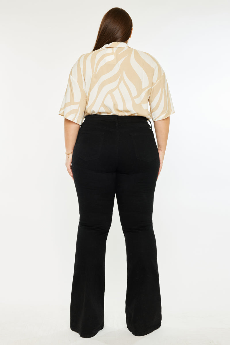 **Gabriel Mid Rise Flare Jeans for Women - Plus Size Stretch Denim Pants, Comfortable & Trendy Bootcut Jeans - Perfect for Casual Wear, Office & Night Out**