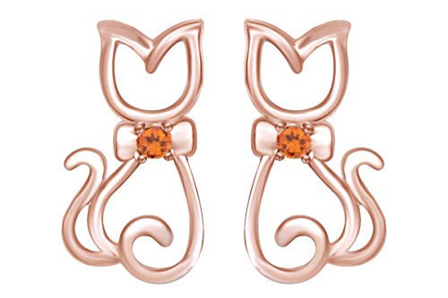 Rose Gold Over : Simulated Citrine
