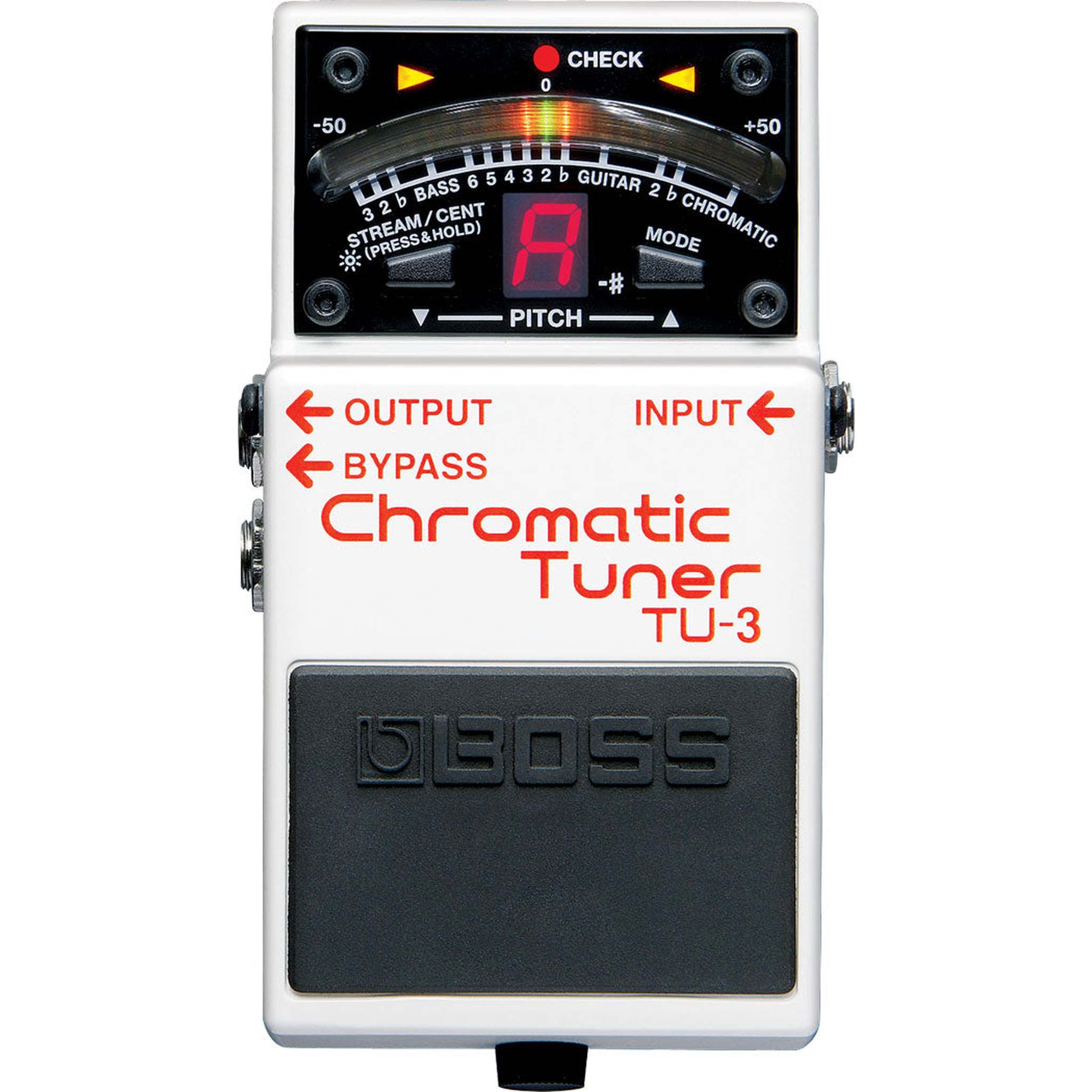 Boss TU-3 Chromatic Tuner Pedal - Professional Guitar & Bass Tuner for Live Performance & Studio Recording