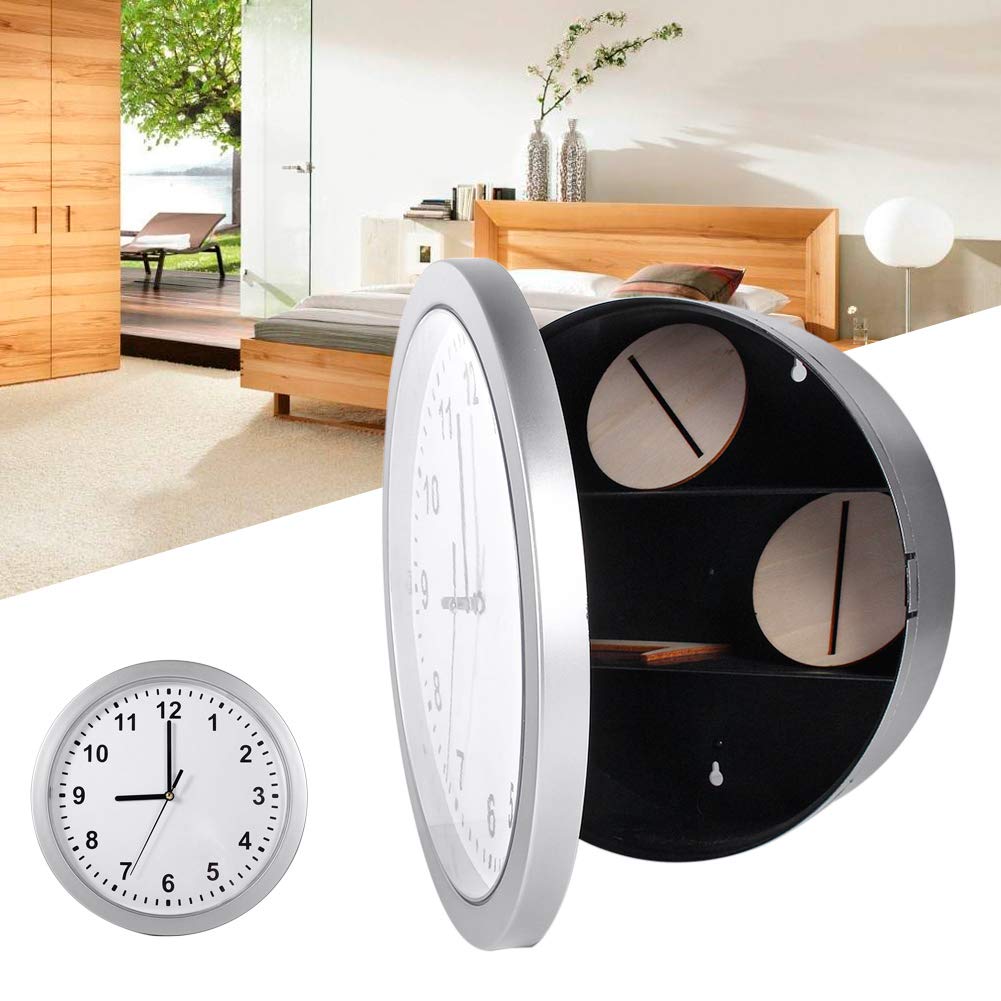 Hidden Wall Safe with Clock - Secret Home Security Safe for Jewelry, Cash & Credit Cards | Wall Mounted Home Improvement & DIY Security Solution for Bedroom, Office & Garage