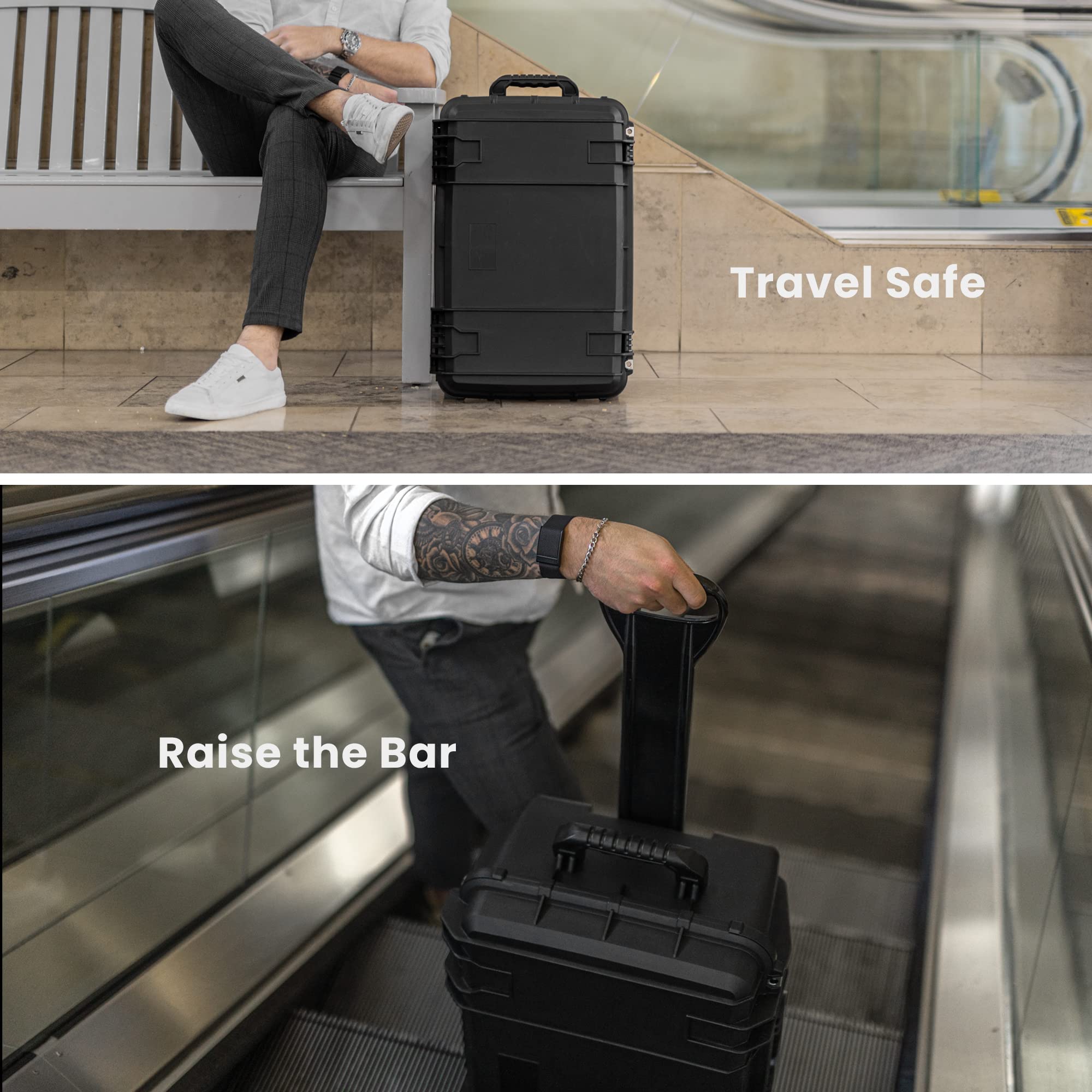 **Seahorse 920 Heavy Duty Protective Dry Box Case with Accuform Foam - TSA Approved, Mil-Spec, IP67 Waterproof, USA Made for Scuba Gear, Gaming Rigs, Sound Equipment & Travel - Ideal for Outdoor Adventures, Electronics Storage & Airline Travel**