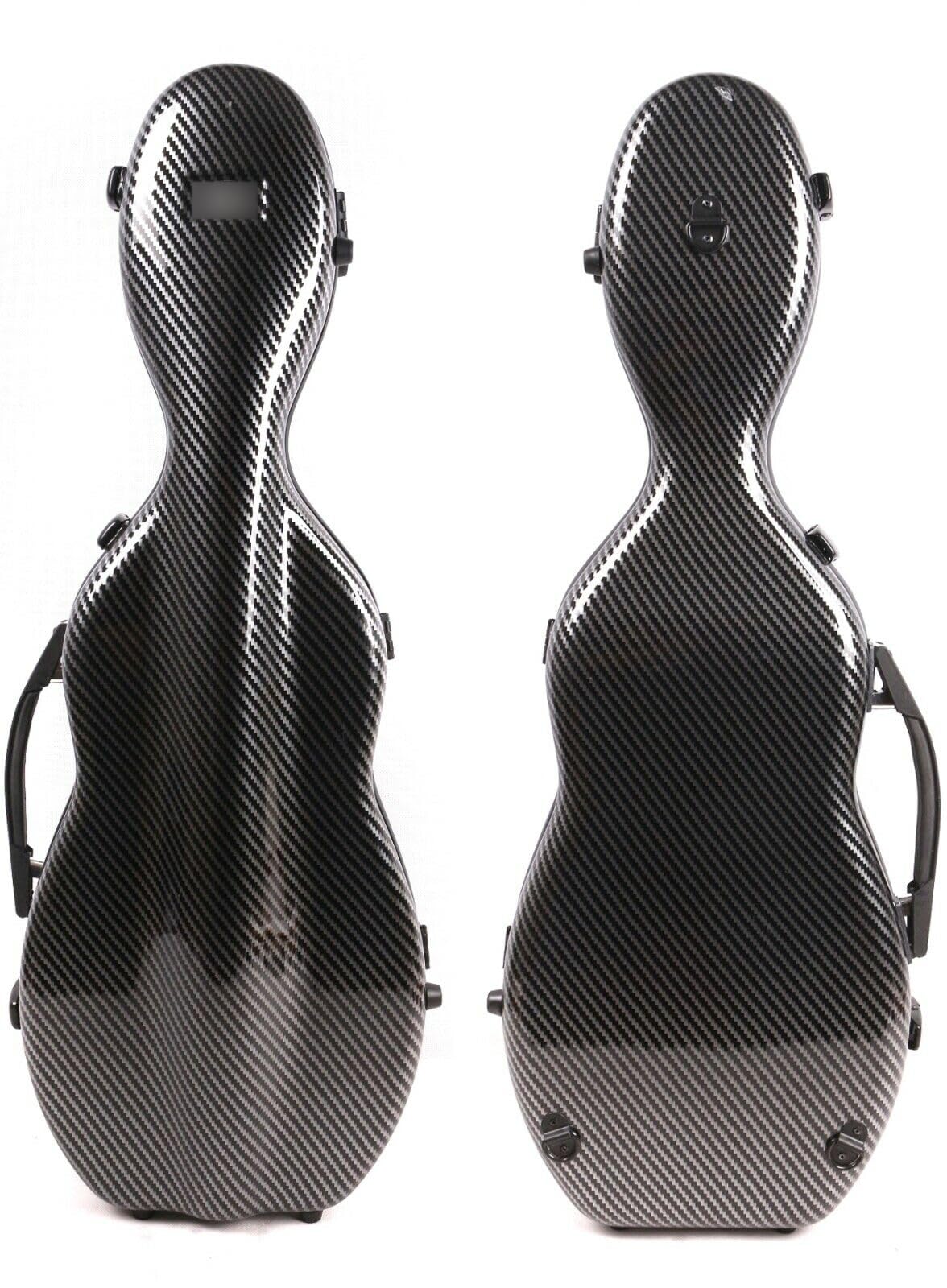 Premium 4/4 Full Size Carbon Fiber Violin Case - Lightweight Hard Shell with Reinforced Handle, Adjustable Back Straps & Plush Interior Padding (Black) | Perfect for Professional Musicians, Travel & School Performances