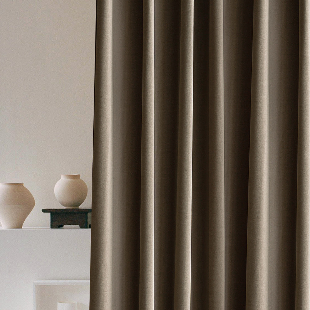 Premium Blackout Curtains - Carbon Grey & Velvet Blackout Drapes for Bedroom, Heavyweight Luxury Grommet Curtains with Light Blocking & Noise Reduction - Perfect for Home Theater, Nursery & Shift Workers