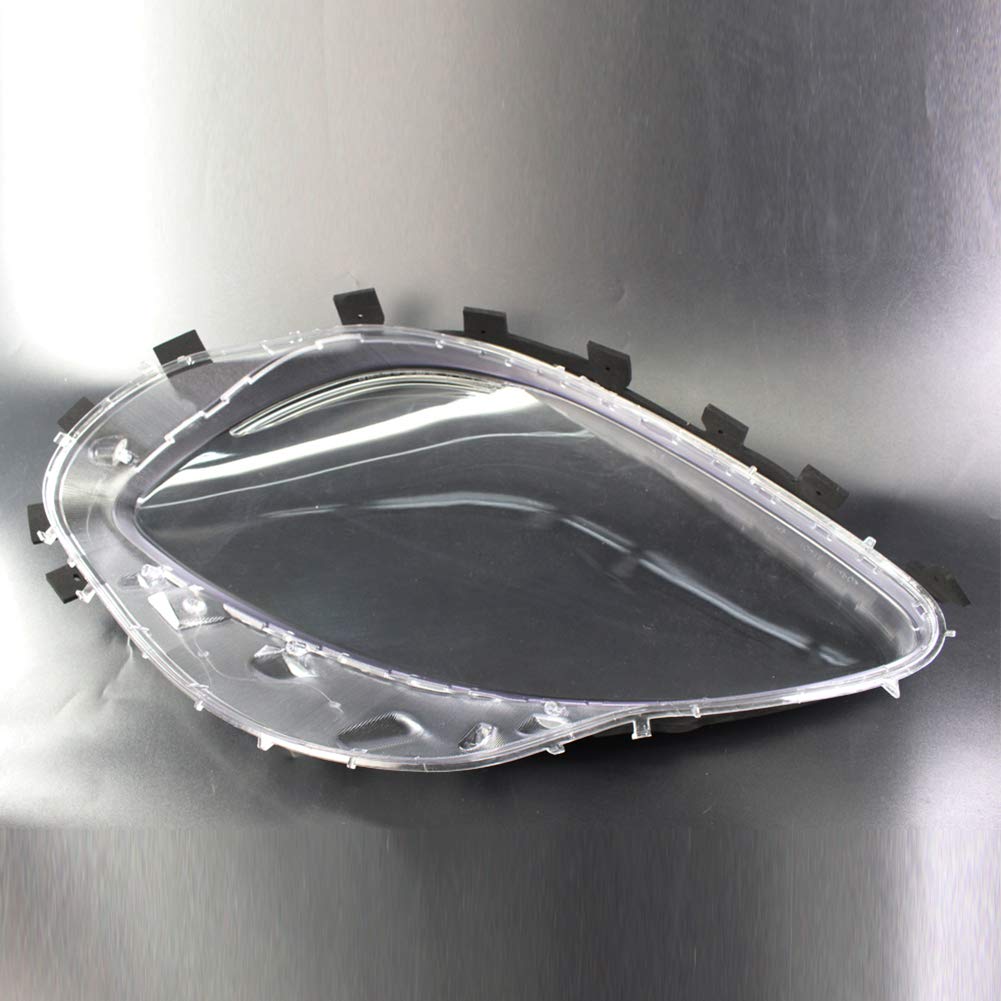 2pcs Clear Headlight Lens Covers for 2005-2013 Chevy Corvette C6 - Replacement Headlamp Covers for Improved Visibility & Style - Perfect for Night Driving & Car Restoration Projects