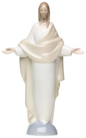 Lladro Nao Collectible Porcelain Jesus Christ Figurine - 11.75 Inch Religious Statue, Our Savior - Perfect for Home Altar, Church Decor & Christian Gift