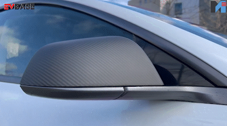 EVBASE Real Carbon Fiber Side Mirror Covers for Tesla Model 3/Highland/Y - Premium Exterior Accessories for Enhanced Style & Protection - Perfect for Daily Driving, Car Shows & Custom Builds