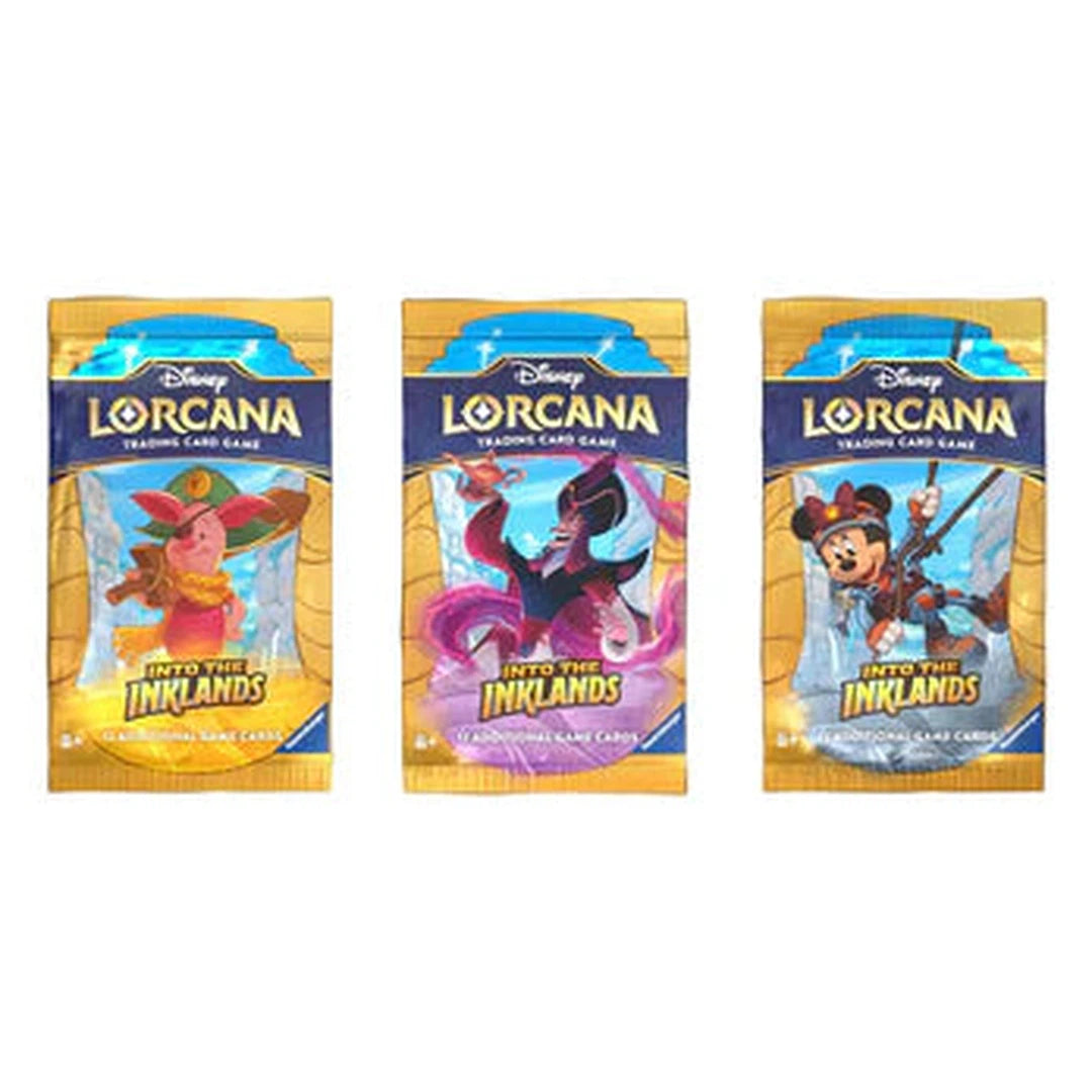 KLUB Disney Lorcana TCG: Into The Inklands Booster Box - 24 Packs of Trading Cards for Collectors & Players - Perfect for Game Nights & Tournaments