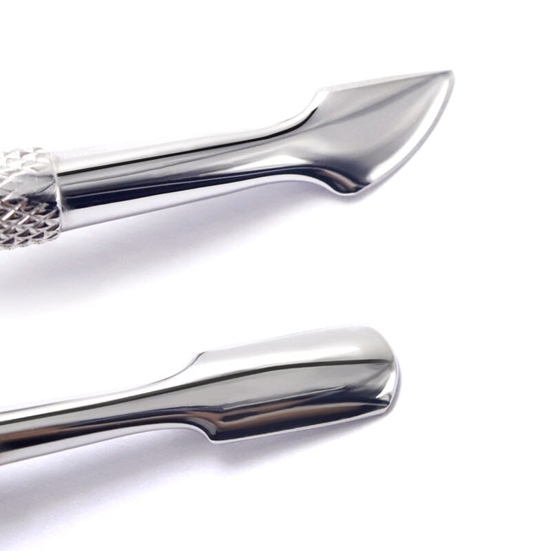 Professional Stainless Steel Cuticle Pusher - Curved & Sharp Design for Manicure & Pedicure | Perfect for Nail Care, Salon & Home Use