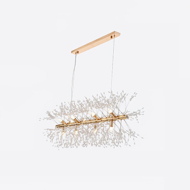 Elegant Dandelion Chandelier - Modern Crystal Ceiling Light Fixture for Dining Room, Bedroom & Living Room Decor