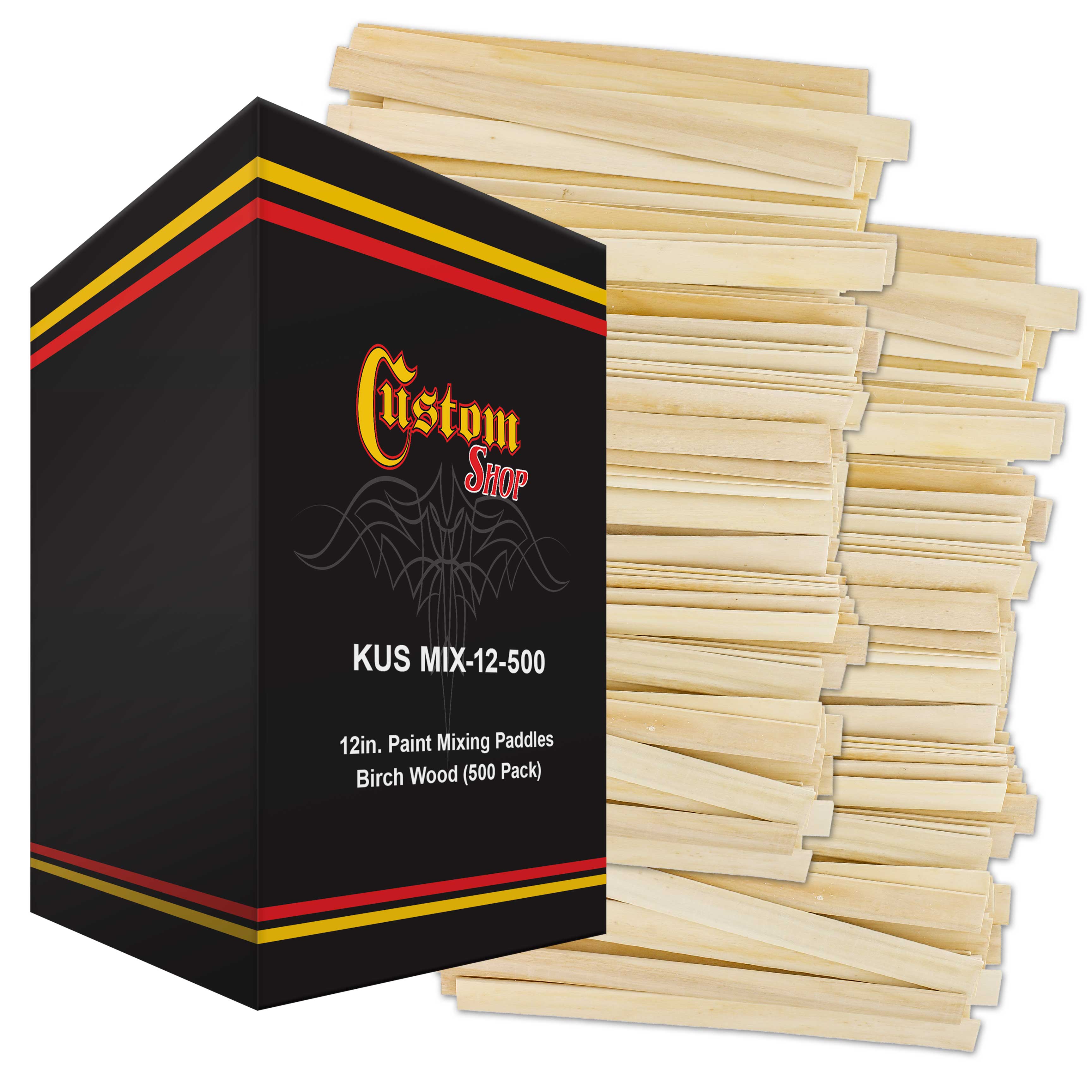500 Pack 12 Inch Premium Wooden Craft Sticks for Painting, Epoxy Resin Mixing, DIY Wood Crafts, and Garden Sign Posts – Ideal for Artists, DIY Projects & Home Decor
