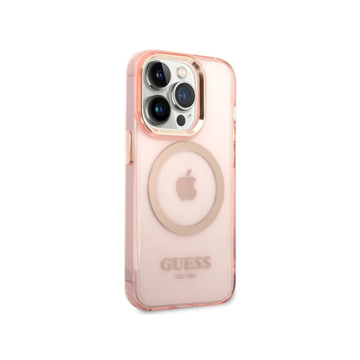 GUESS iPhone 14 Pro Case - Premium Protective Ring Edition Cover for Women & Men | Slim Shockproof Phone Case with Grip Ring Stand for Work, Travel & Daily Use
