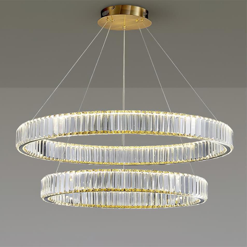 Bertolda Crystal Chandeliers - Elegant Modern Ceiling Light Fixtures for Dining Room, Living Room & Bedroom | Perfect for Home Decor & Luxury Interior Design