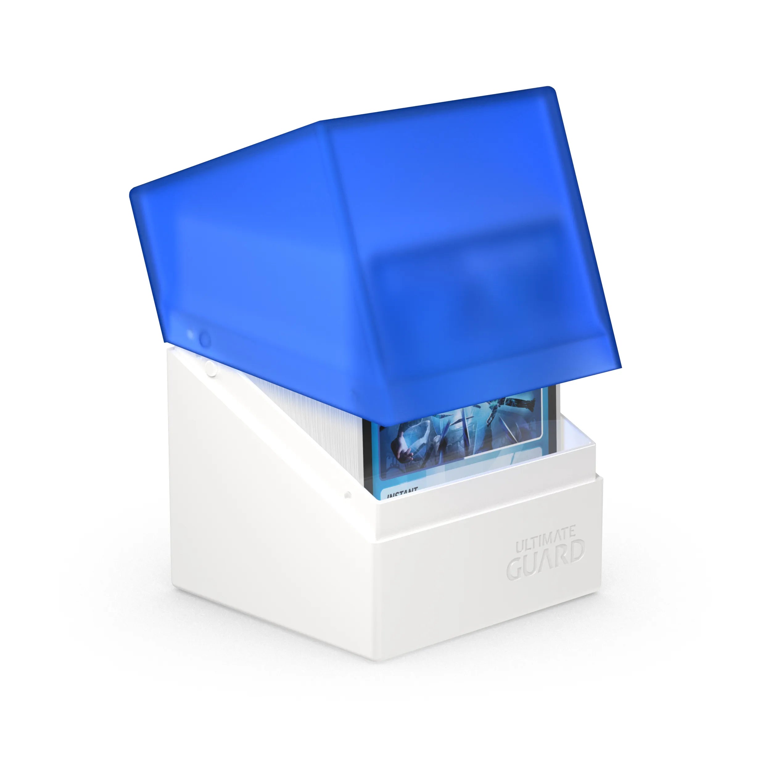 Boulder 100+ Deck Box - Synergy Blue/White | Premium Card Storage for MTG, Pokemon & Yu-Gi-Oh | Perfect for Game Nights & Collectors