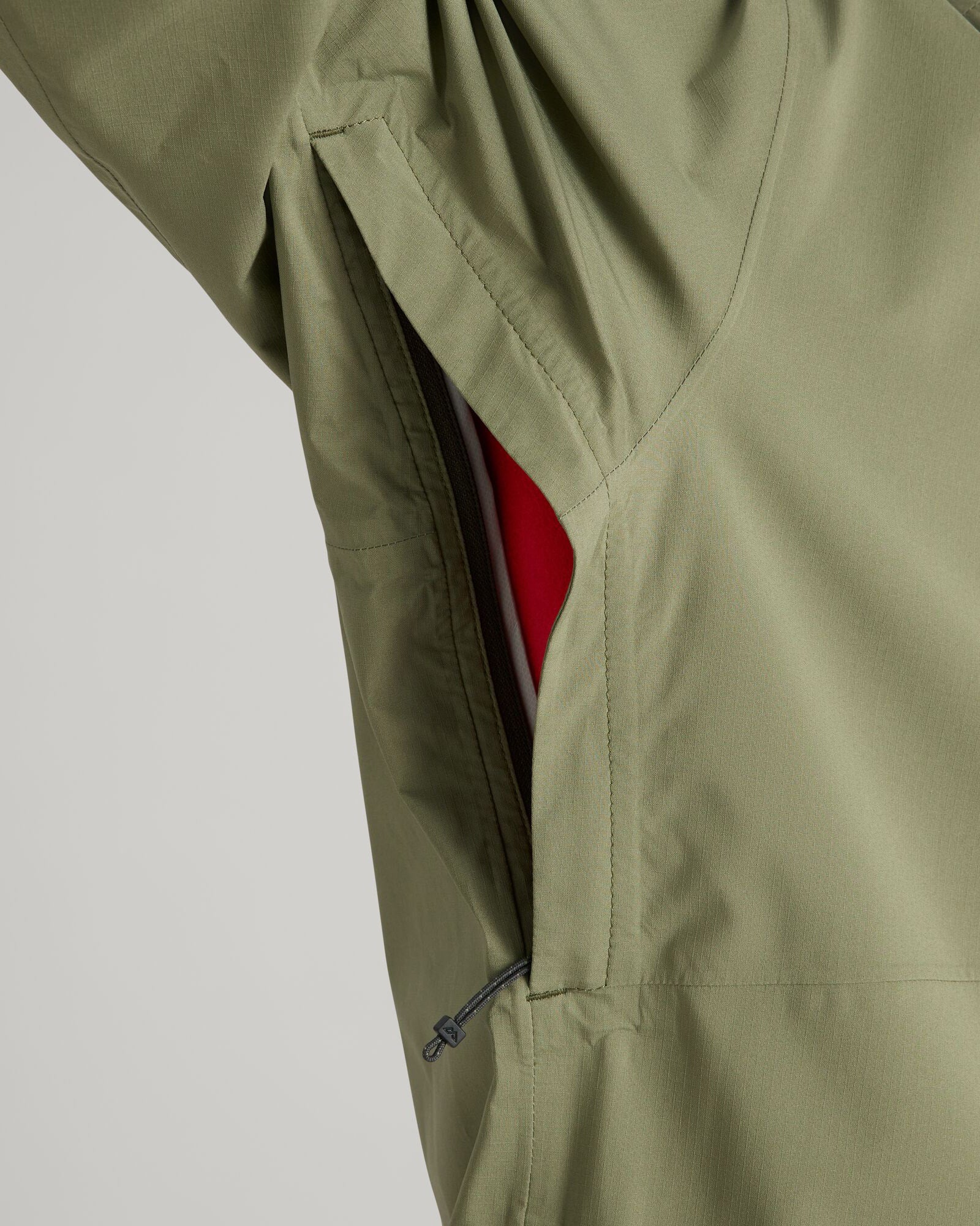Men's Waterproof Hiking Rain Jacket - Lightweight Stretch 2.5 Layer Shell for Outdoor Adventures (Beech Color) - Perfect for Camping, Backpacking & Mountain Trekking