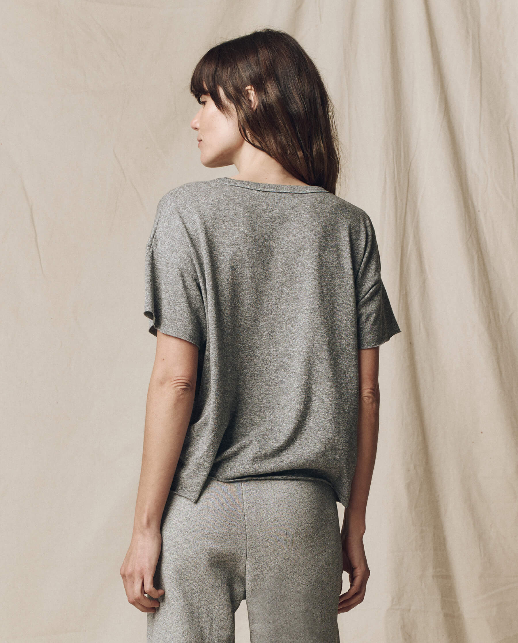 Women's Crop Tee - Soft Cotton Solid & Heather Grey T-Shirt for Casual Wear, Gym, and Street Style