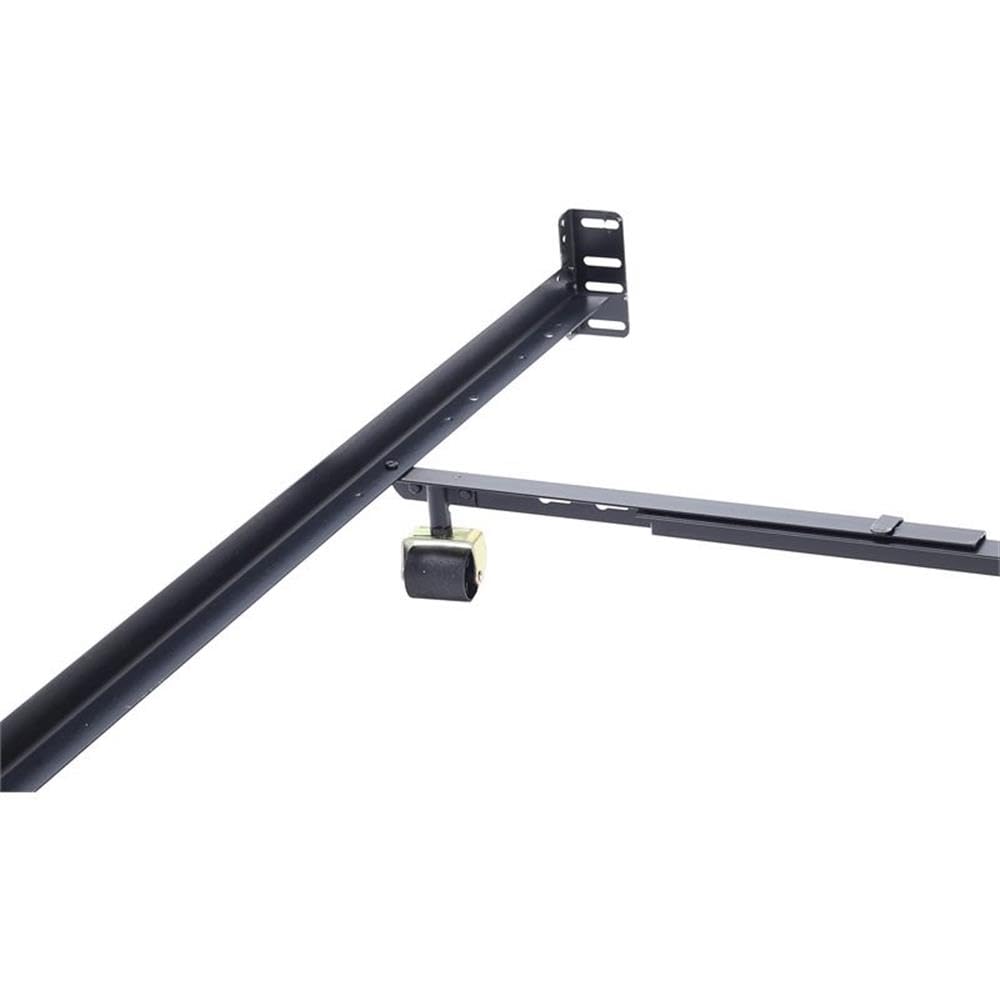 Premium Low Profile Lev-R-Lock Queen Size Bed Frame - Black | Heavy Duty Steel Platform with Noise-Free Support | Perfect for Small Spaces & Modern Bedrooms