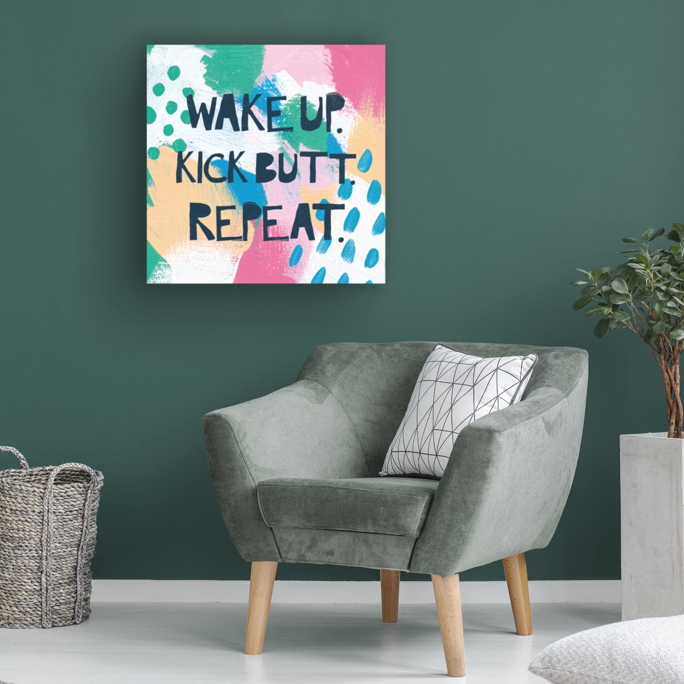 Bright Inspiration IV Canvas Wall Art by Moira Hershey - Modern Abstract Painting for Living Room, Bedroom & Office Decor