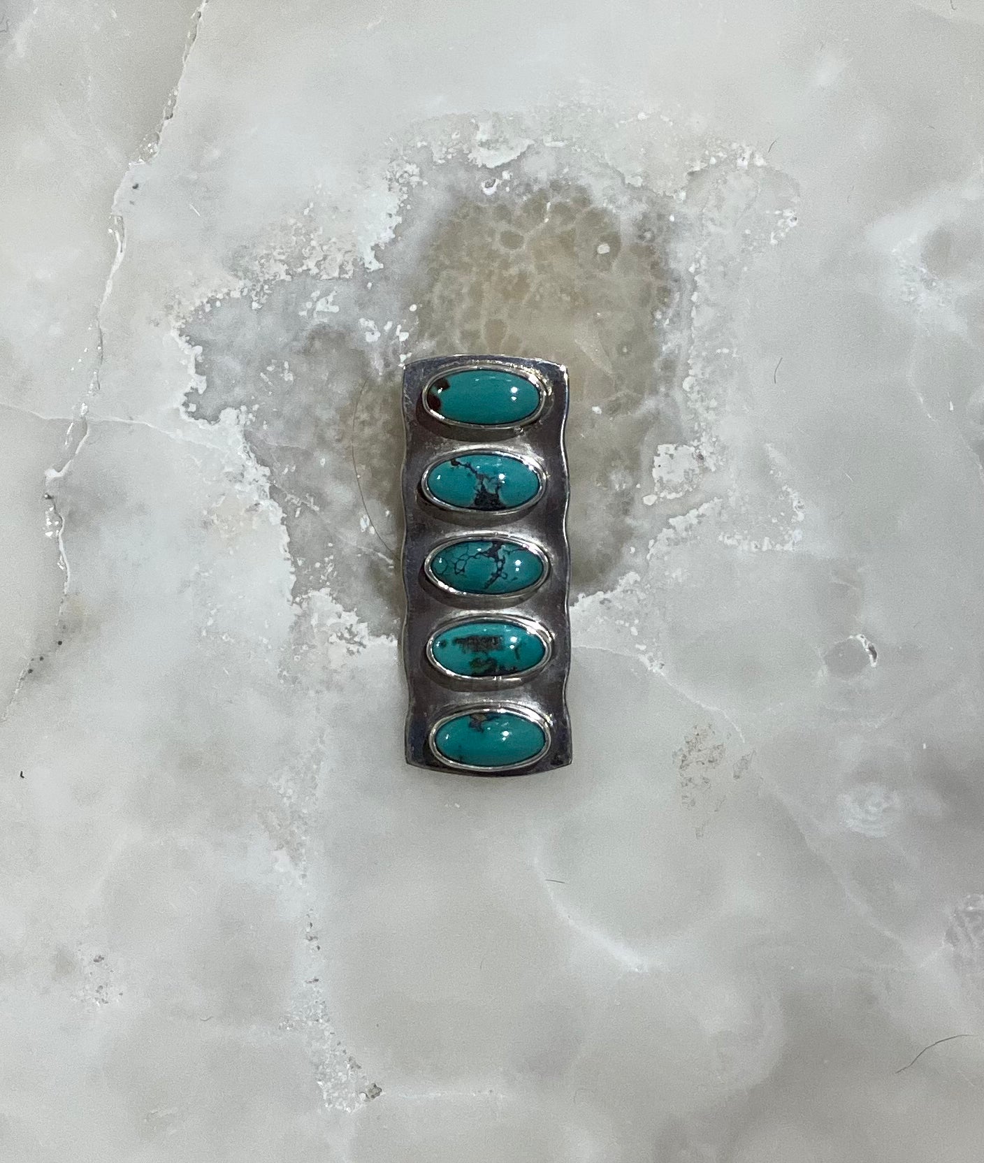 Turquoise Oval Drop Pendant Necklace - Handmade Sterling Silver Jewelry for Women | Perfect for Boho Style, Gift Giving & Everyday Wear