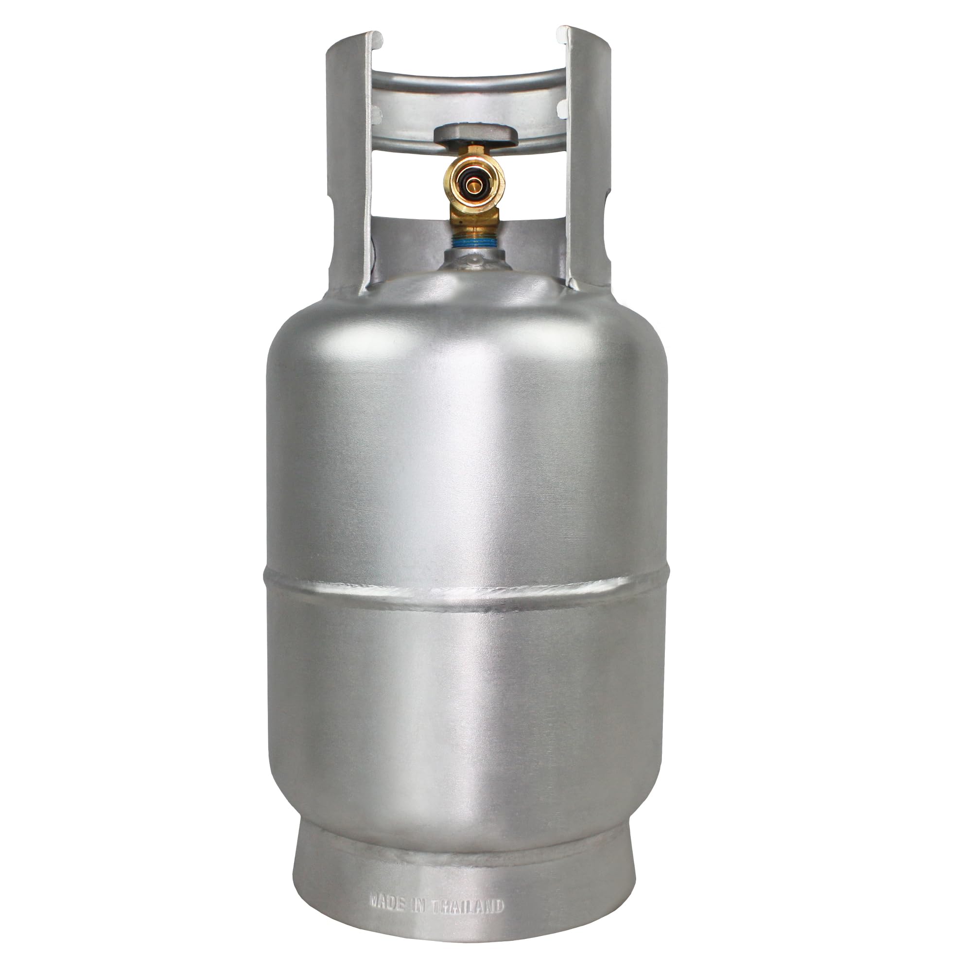 Flame King 10LB Aluminum Propane Tank with OPD Valve - Lightweight, Corrosion-Resistant, Rust-Free Propane Cylinder for Grilling, BBQs, Camping, Fishing & Outdoor Activities | Perfect for Backyard Cookouts, RV Trips, and Marine Use