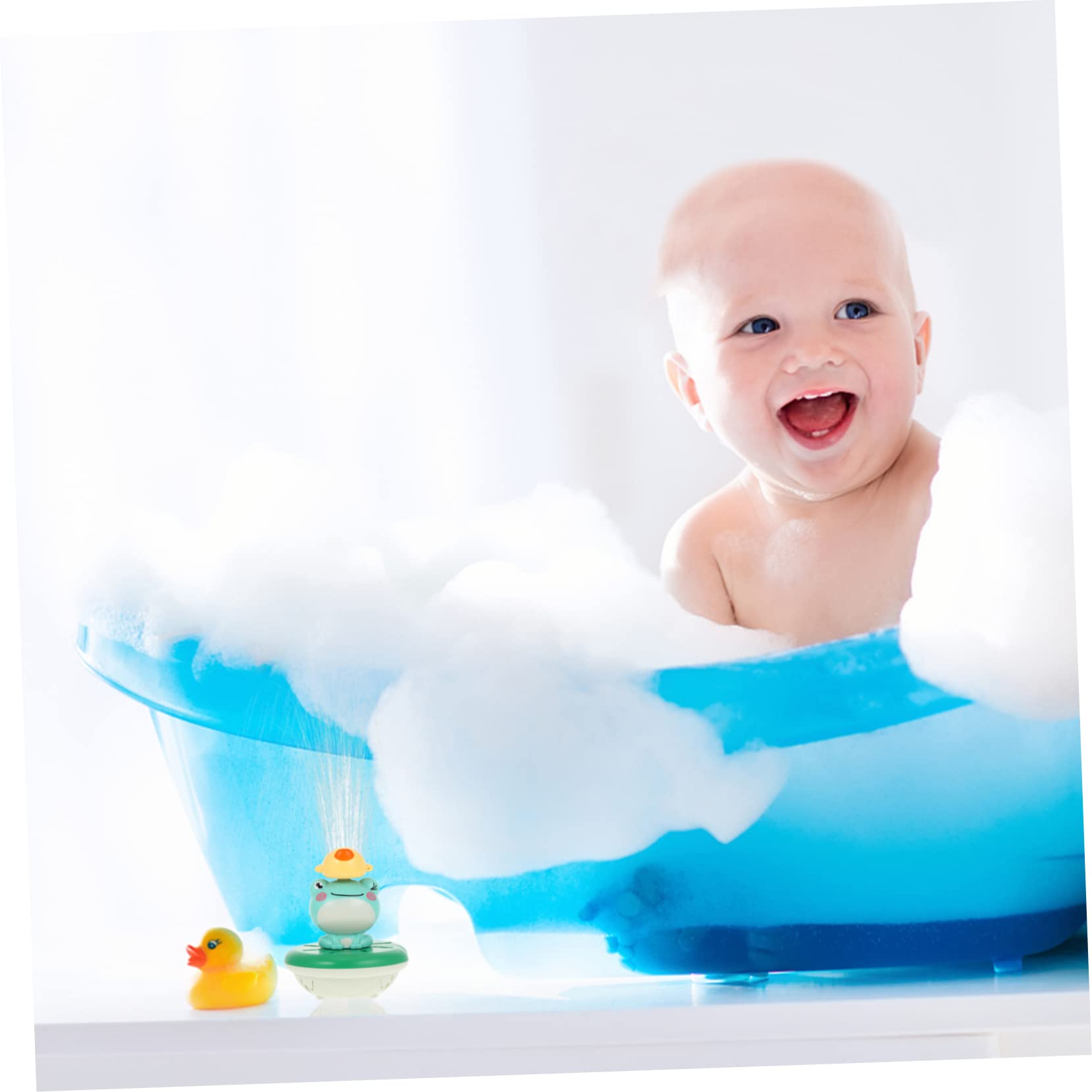 BCOATH 2 Sets Baby Frog Bath Toys - Safe Plastic Bathtub Toys for Infants & Toddlers - Fun Water Play for Kids in Tub or Pool