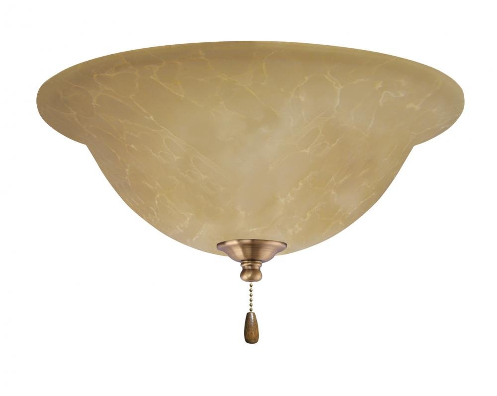 Emerson LK71AB Amber Parchment Ceiling Fan Light Fixture - Medium Base CFL Compatible - Perfect for Bedroom, Living Room & Outdoor Patio Lighting