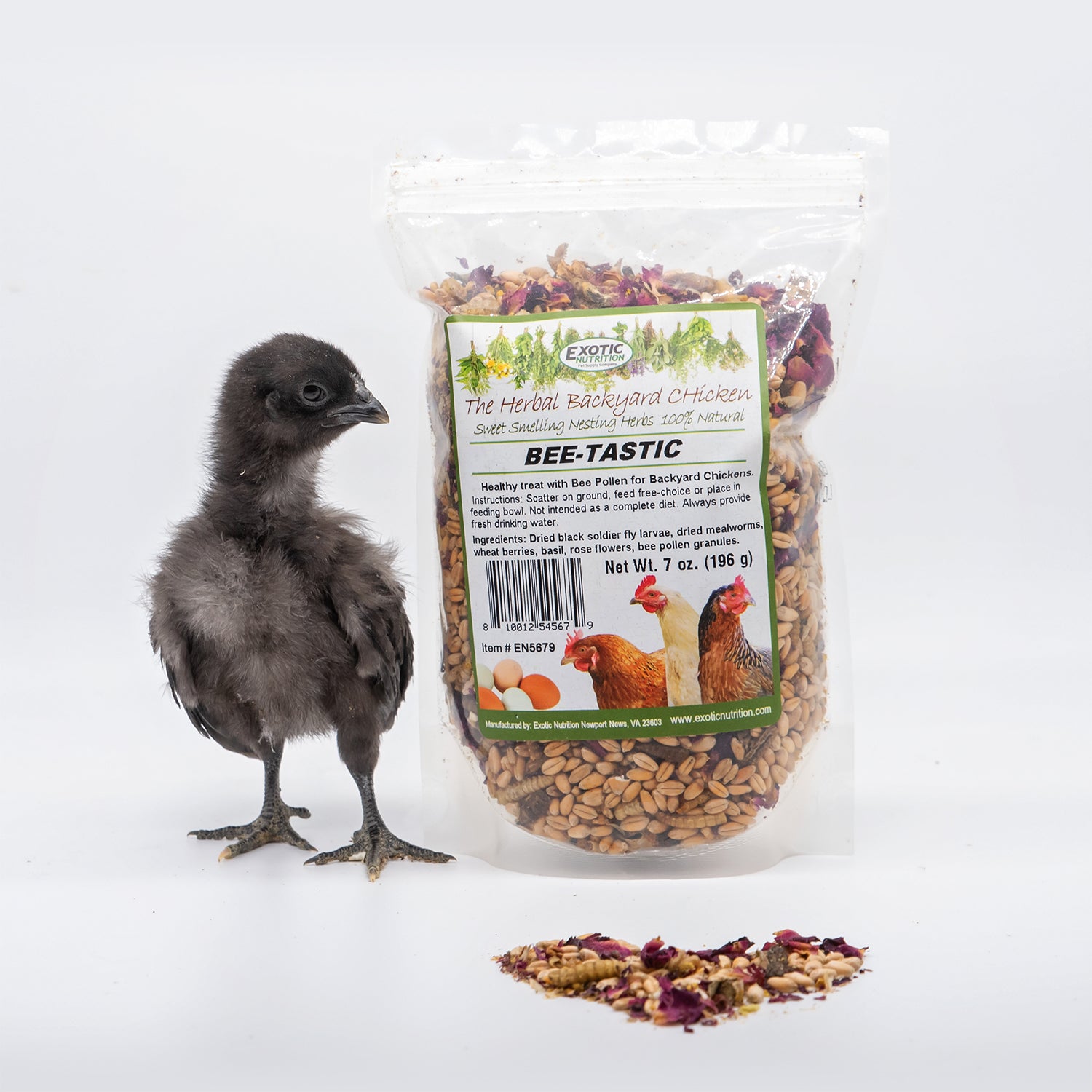 Organic Bee Pollen Chicken Treats for Backyard Hens - Healthy Poultry Snack for Egg Laying & Feather Health - Perfect for Coop Training & Flock Bonding