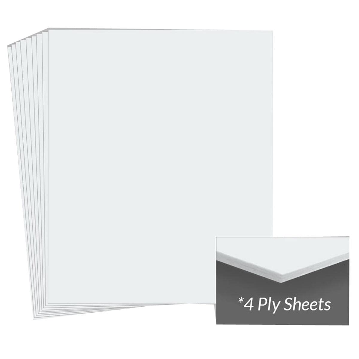 Archival Methods Museum Board 14x18 Inches Polar White 4 Ply Acid-Free - Package of 25 Sheets - Perfect for Art Conservation, Framing & Matting, Scrapbooking
