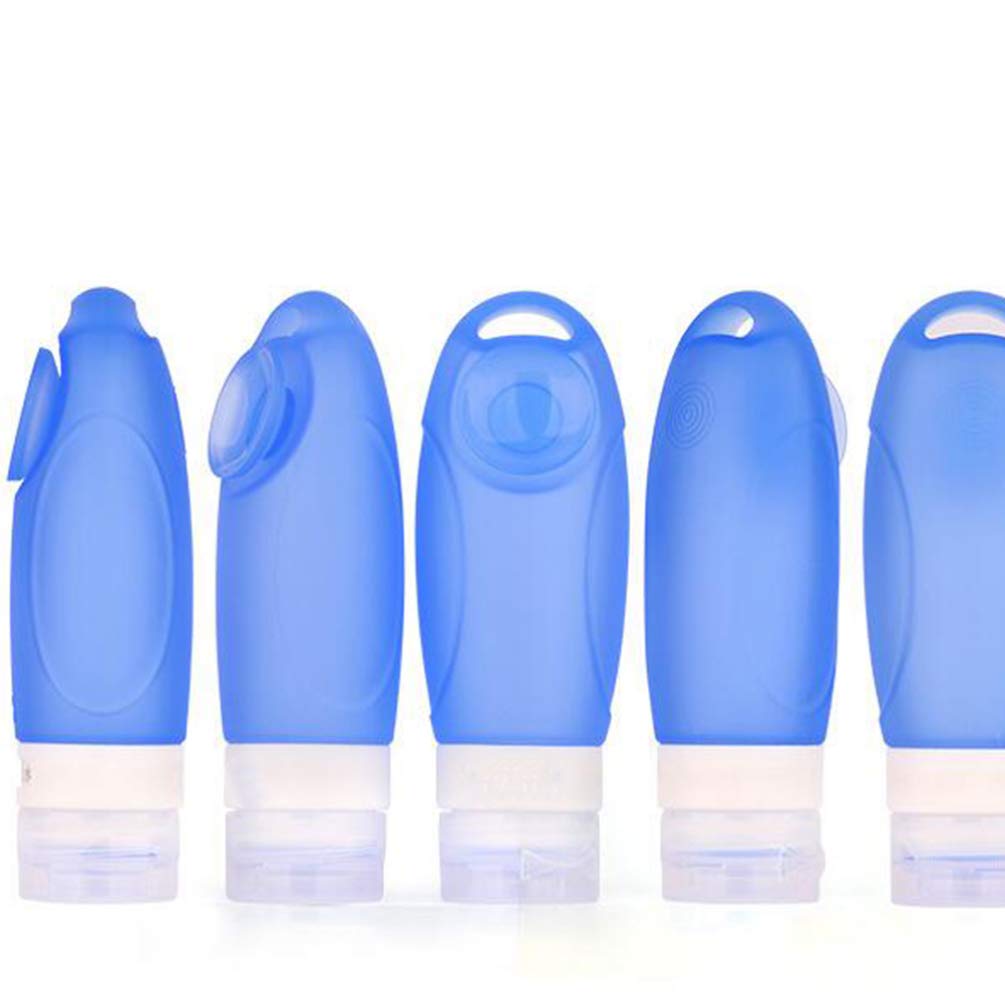 4-Pack Travel Size Empty Bottles for Shampoo, Lotion & Cosmetics - Leak-Proof Refillable Containers for Toiletries, Perfect for Air Travel, Gym & Home Organization