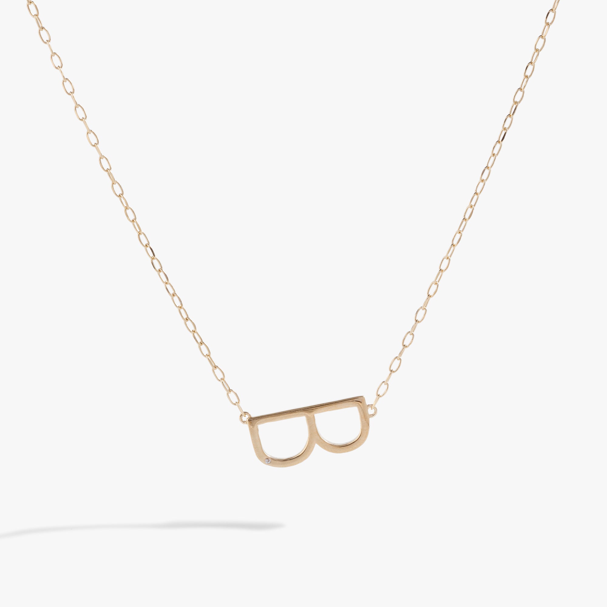 Initial B Precious Elongated Necklace - Elegant Personalized Jewelry for Women | Perfect for Gifts, Anniversaries & Special Occasions