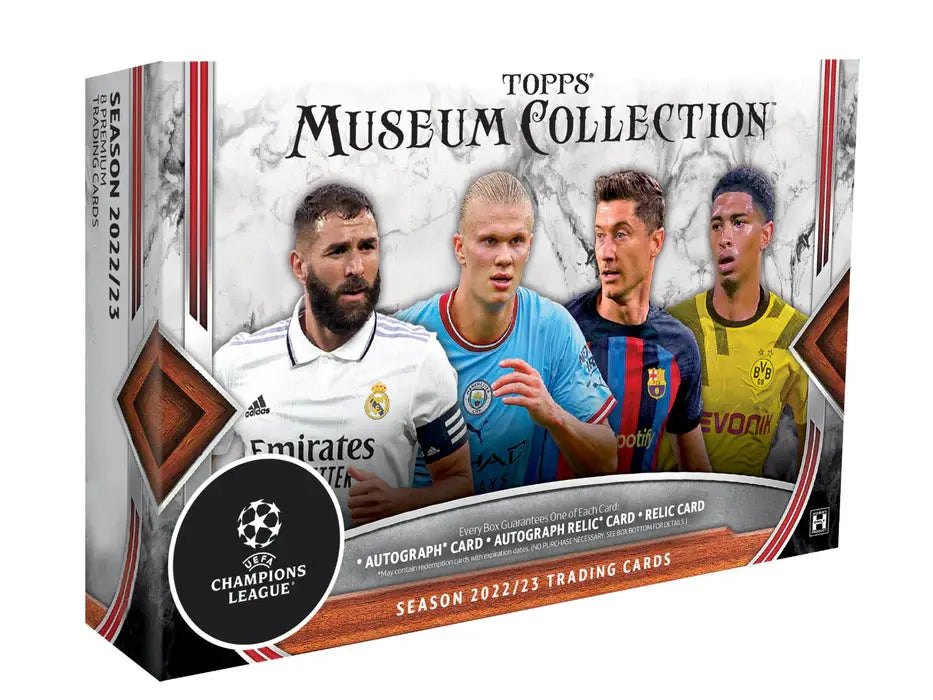 2022-23 Topps UEFA Champions League Museum Collection Soccer Hobby Box - 36 Packs with Exclusive Player Cards - Perfect for Soccer Collectors and Fantasy League Fans