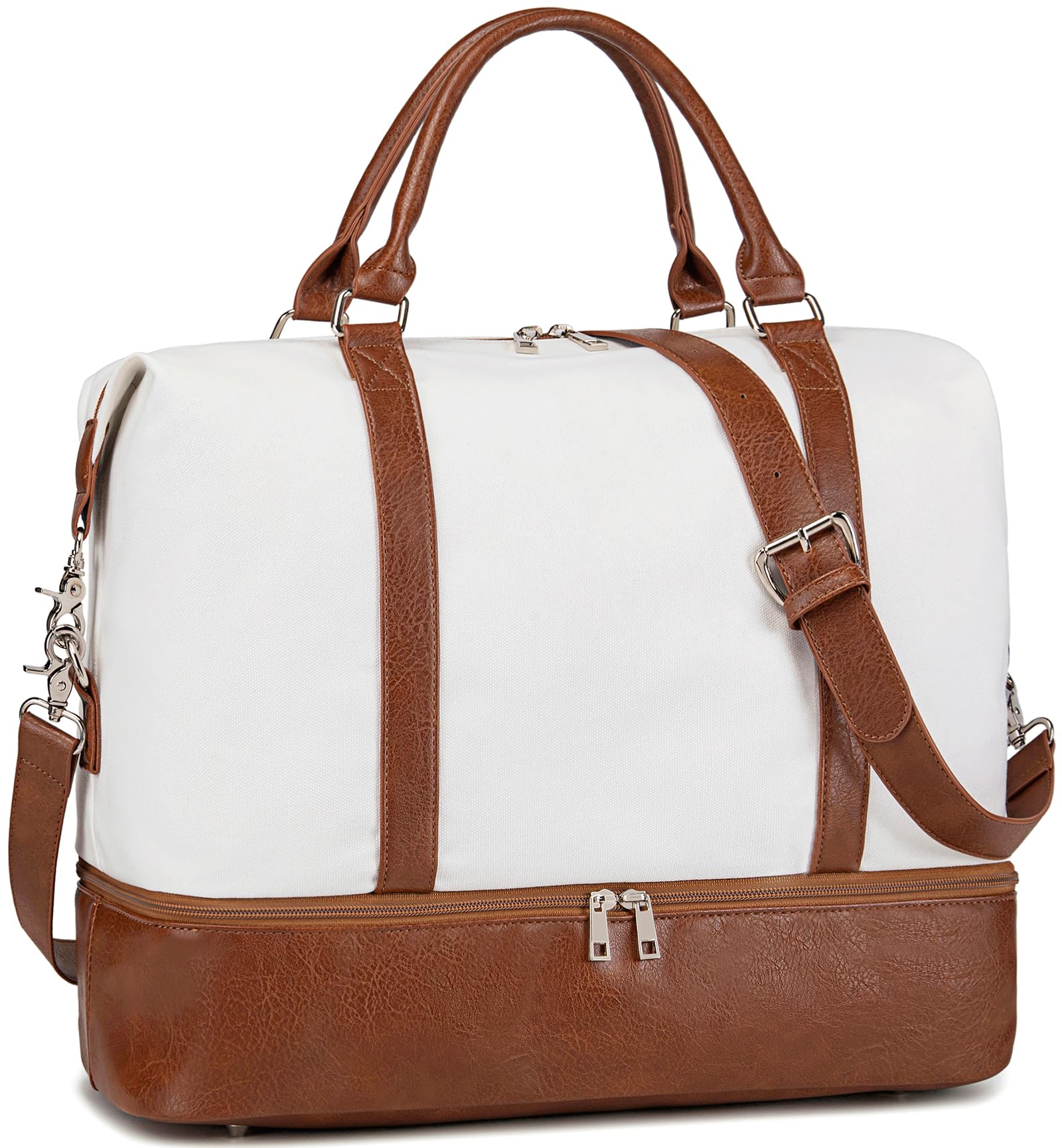 CAMTOP Women's Canvas Travel Bag - Durable Weekend Overnight Carry On Luggage for Women - Perfect for Business Trips, Vacation & Gym Use
