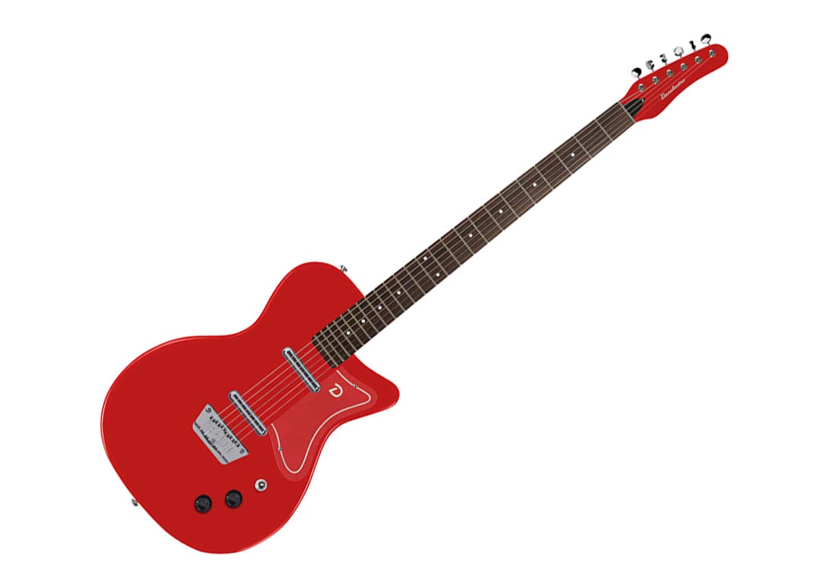 Danelectro Baritone Electric Guitar - 6-String, Red Finish | Perfect for Rock, Blues & Studio Recording