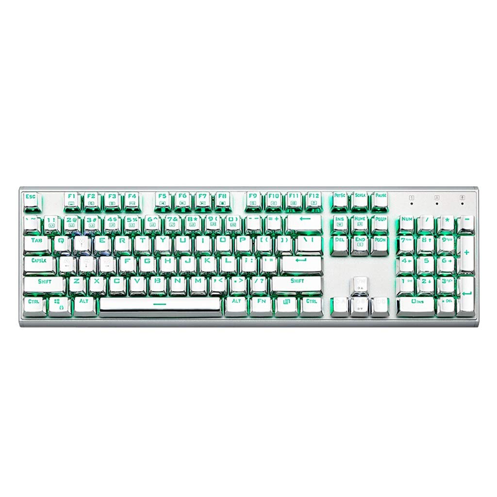 WYH Professional 104-Key Mechanical Gaming Keyboard with RGB Backlit, Ergonomic Design for PC Gamers - Perfect for Esports, Streaming & Office Work