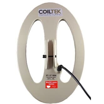Coiltek 18 x 12 Inch MONO GOLDSTALKER Search Coil (470x300mm) for Minelab GP & GPX Series - Perfect for Gold Prospecting & Metal Detecting in Rough Terrain