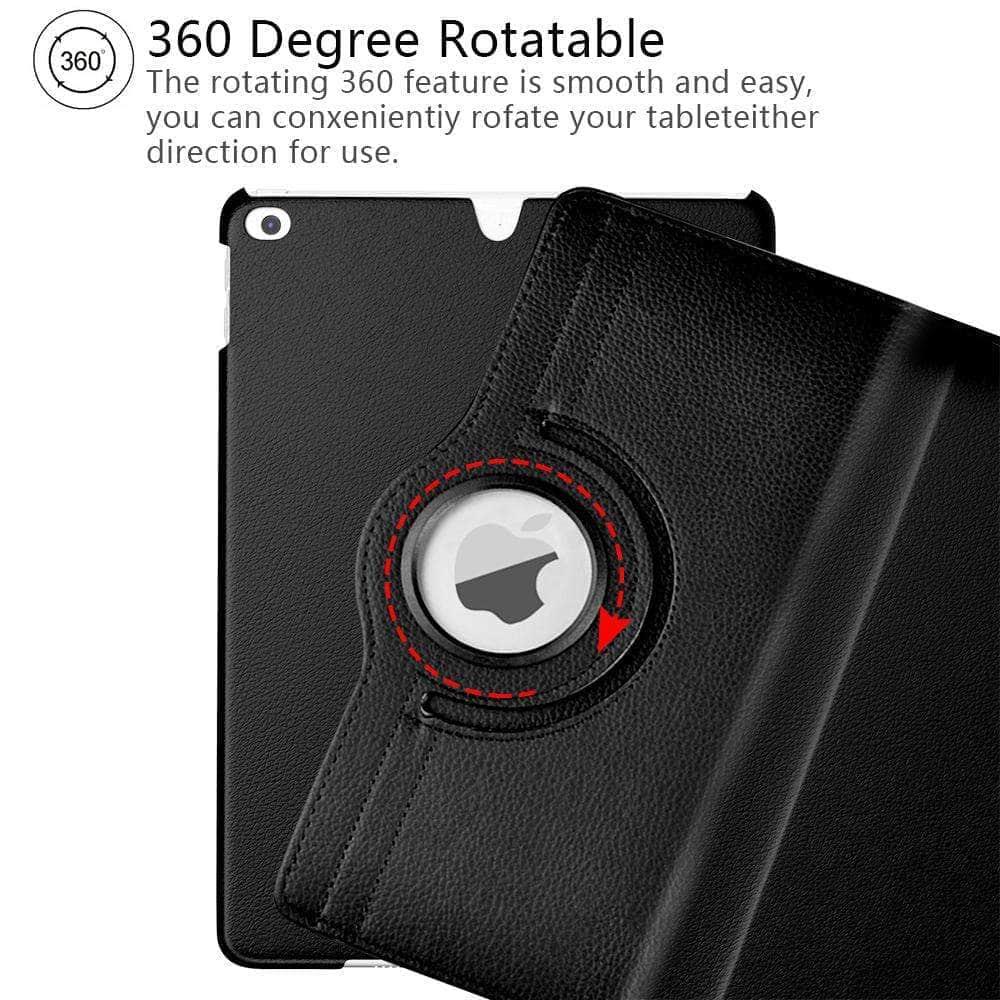 Premium 360 Rotating Leather Stand Case for iPad 10.2 (7th/8th Gen 2019/2020) - Perfect for Work, Study & Entertainment