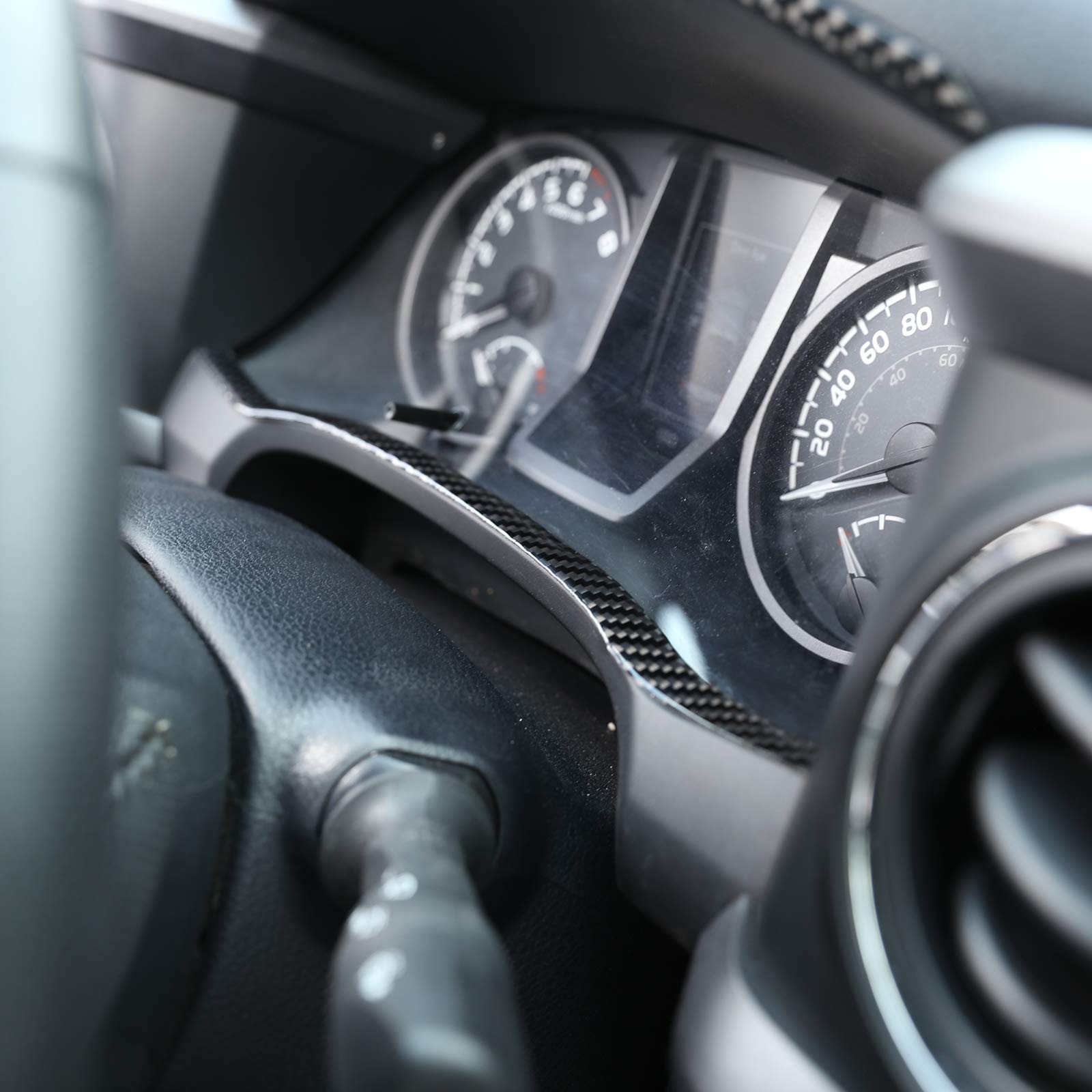 2015-2023 Toyota Tacoma Soft Carbon Fiber 3D Dashboard Sticker - Interior Car Accessories for Dash Decoration & Trim Protection - Perfect for Off-Roading & Daily Commute
