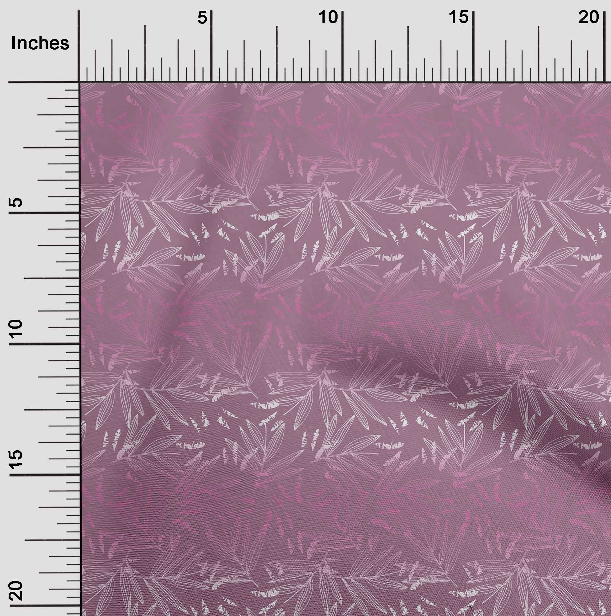 oneOone Rayon Wine Fabric with Leaf Print - 56 Inch Wide Sewing Material for DIY Clothing & Crafts | Perfect for Dresses, Skirts, and Home Decor Projects