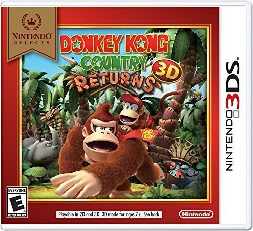 Nintendo selects donkey kong country returns 3d game - classic platform adventure for nintendo 3ds | perfect for family gaming & nostalgic fun
