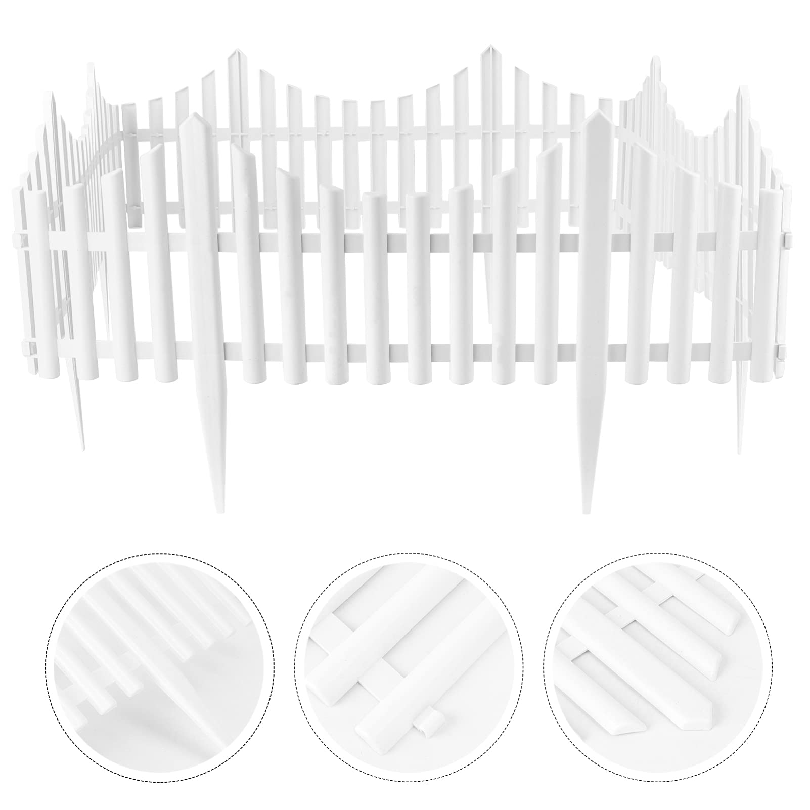 5-Pack Garden Fence Enclosure - Durable Crawl-Proof Barrier for Outdoor Gardens, Flower Beds & Pet Safety - Perfect for Landscaping & Backyard Protection