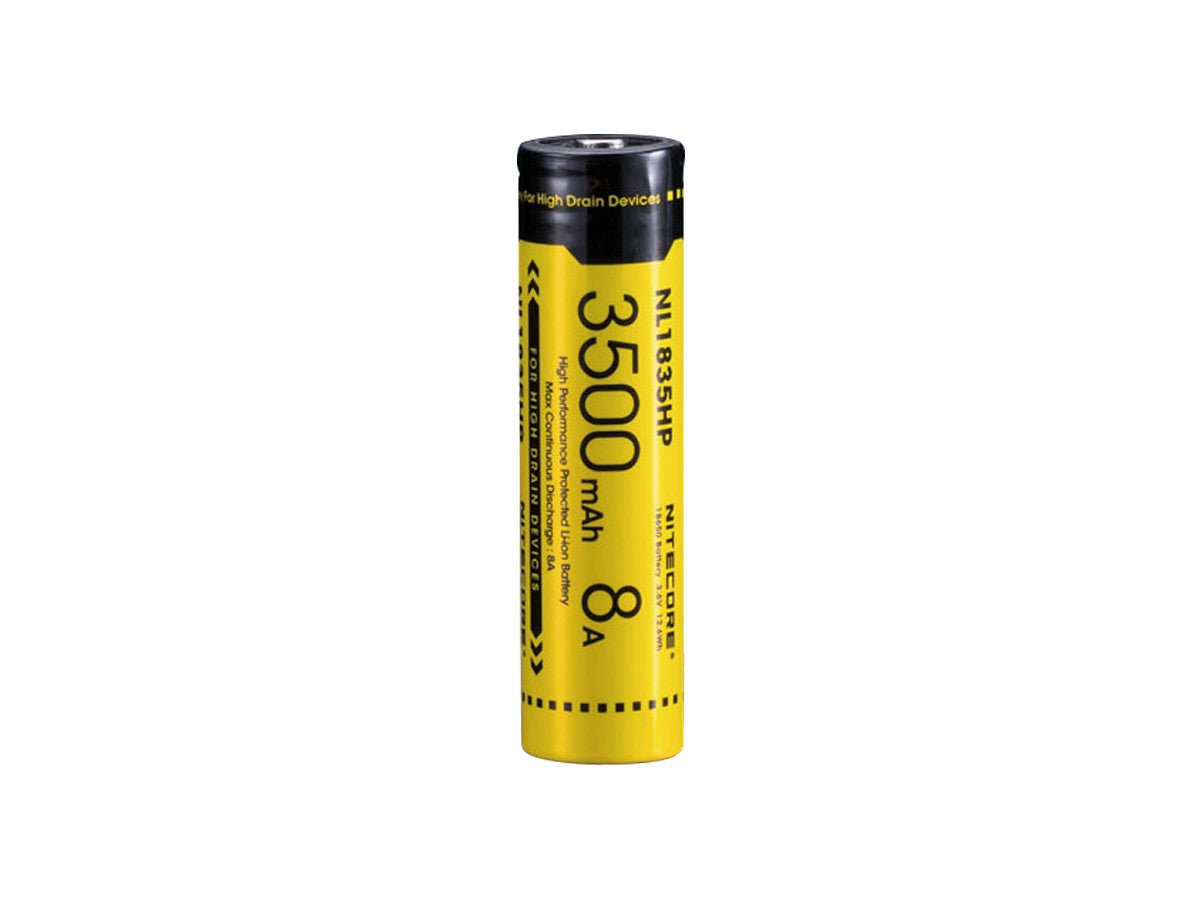 Nitecore NL1835HP 18650 Rechargeable Battery 3500mAh High Capacity - Perfect for Flashlights, Vape Mods, and Portable Electronics