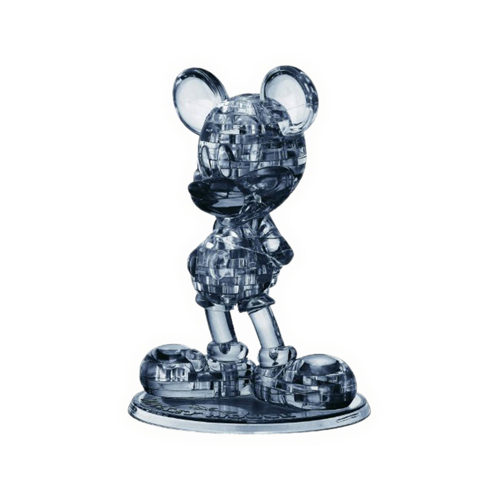 BePuzzled Disney Mickey Mouse 3D Crystal Puzzle - 47 Piece Brain Teaser for Adults & Kids | Fun Family Game Night Activity | Collectible Disney Gift for Fans