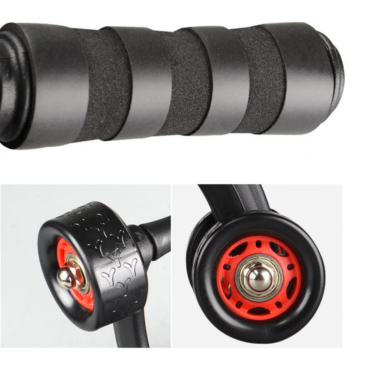 Obelunrp 4-Wheel Ab Roller for Core Workouts - Abdominal Exercise Wheel for Men & Women - Home Gym Equipment for Abs Training - Perfect for Home, Office & Fitness Enthusiasts