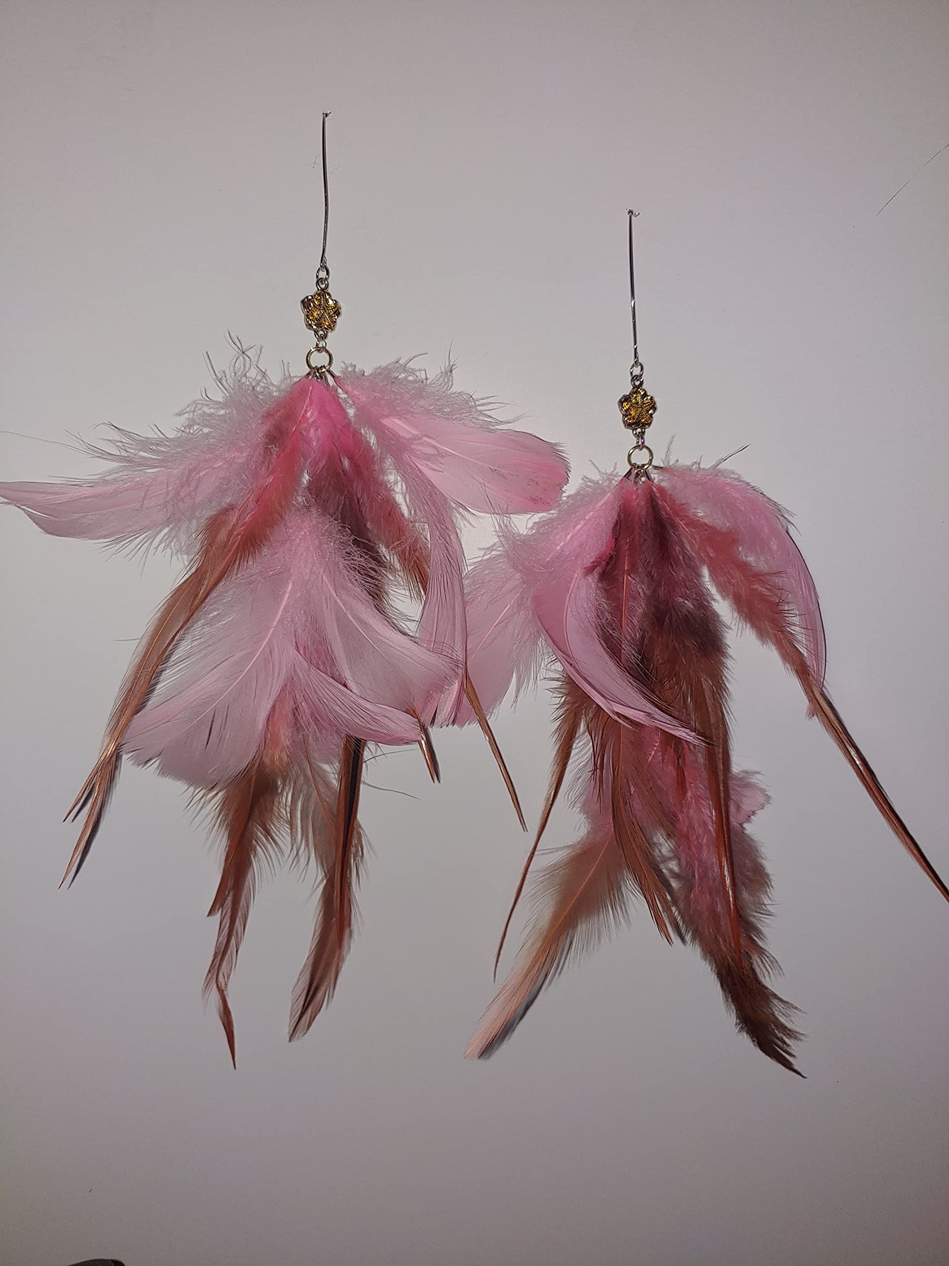 Trendy Pink Shoulder Duster Earrings for Women - Elegant Long Drop Earrings for Party, Wedding & Evening Wear