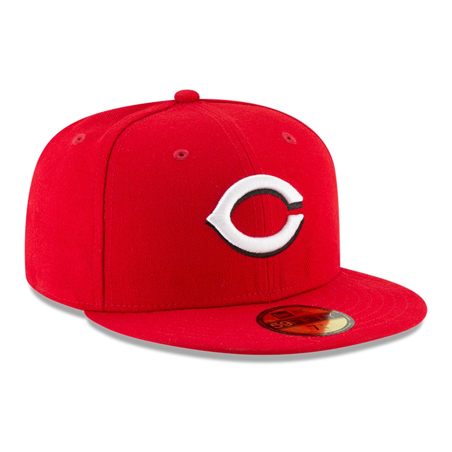 New Era 59Fifty Authentic MLB Baseball Cap - Cincinnati Reds Home Team Fitted Hat, Red - Perfect for Baseball Games, Sports Events & Streetwear Fashion